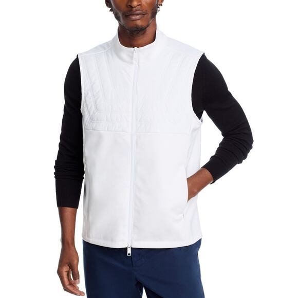 G/Fore Men's Quilted Hybrid Stretch Vest White Size XXL 0597 - Picture 1 of 6
